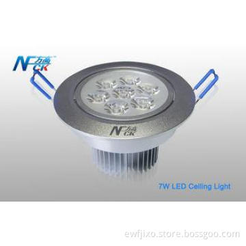7w AC 240volt 600Lm Round LED Recessed Ceiling Lights With